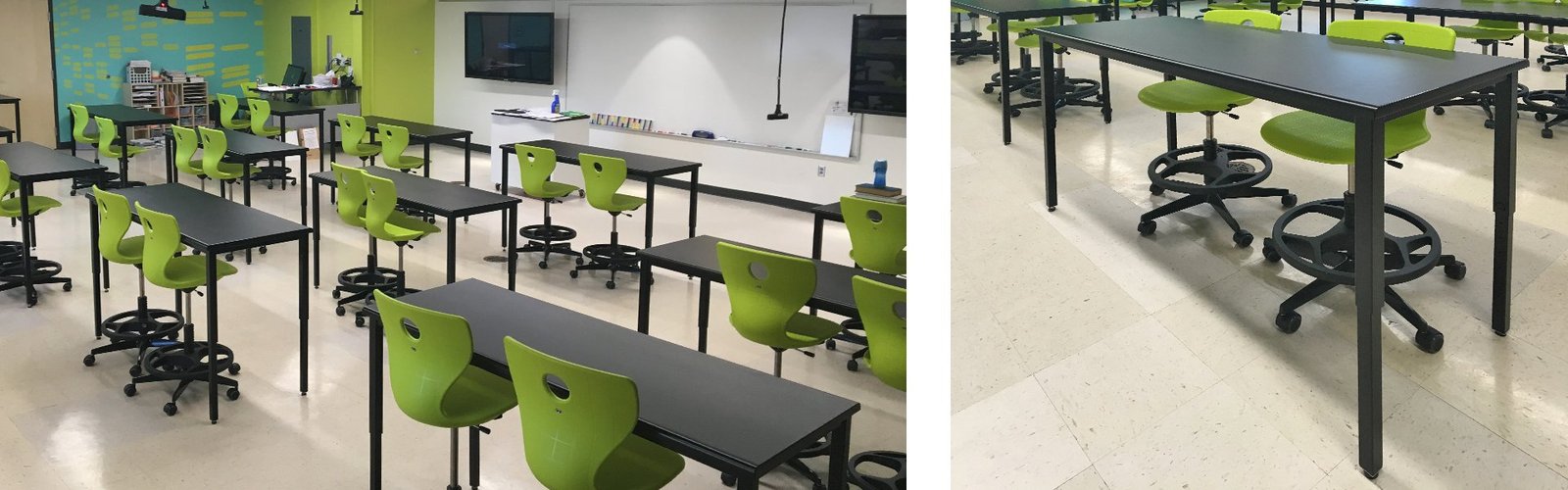 Corilam Adjustable Desk Height Classroom