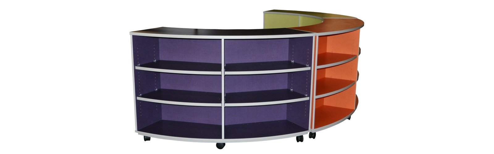 Corilam Curved Bookcases Corilam Curved Bookcases