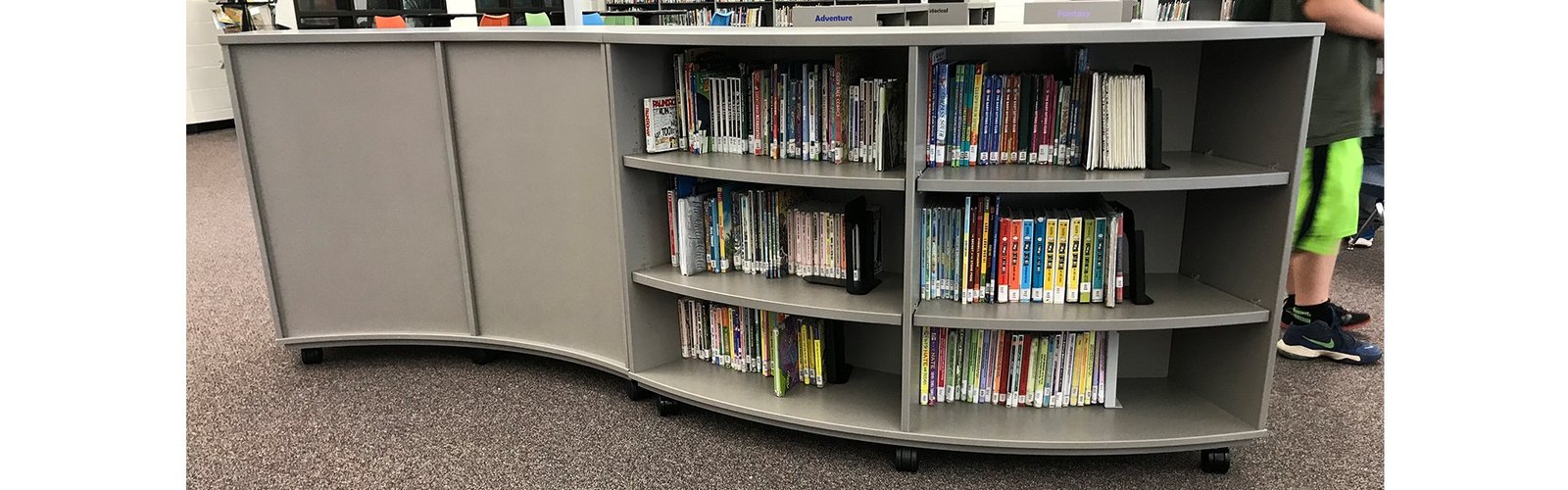 CFC Educational Curved Bookcases Feature CFC Educational Curved Bookcases Feature