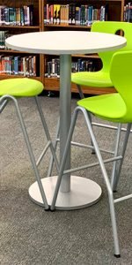 Library Stool Height Table Vertical