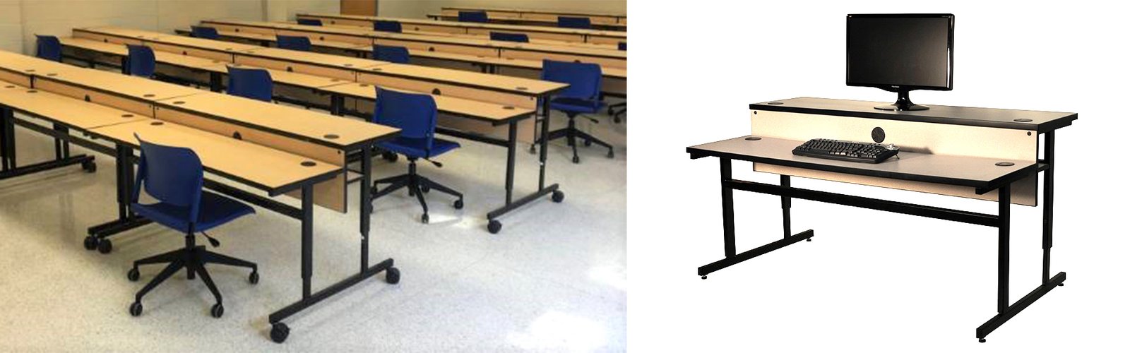 CFC Educational 527-S Split Top Table Feature