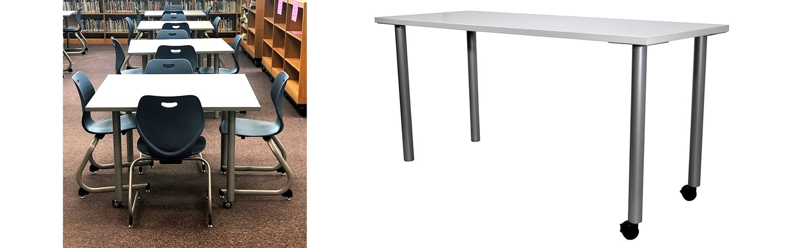 CFC Educational 628 Post Leg Tables