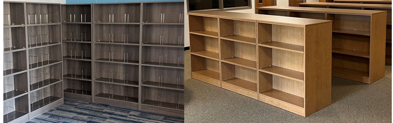 CFC Educational Double Sided Bookcase Feature CFC Educational Double Sided Bookcase Feature