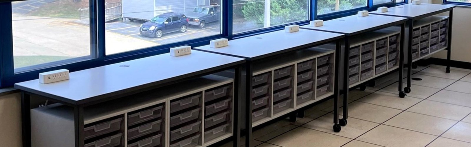 Maker Table with Storage